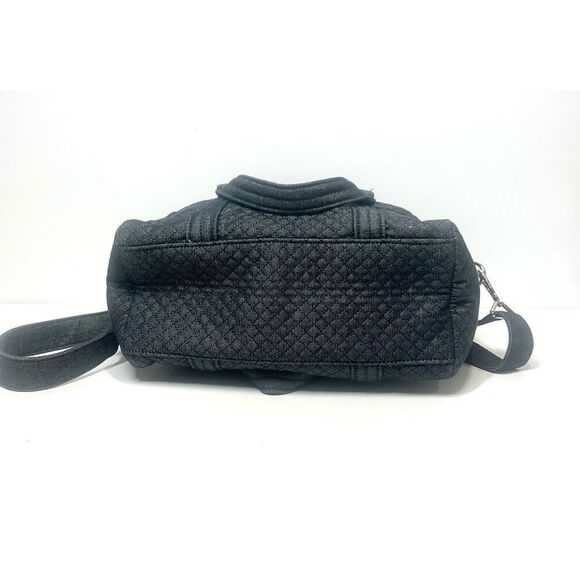 Vera Bradley Iconic 100 Denim Gray Weekender Travel Bag Crossbody Strap Handles - Picture 4 of 13